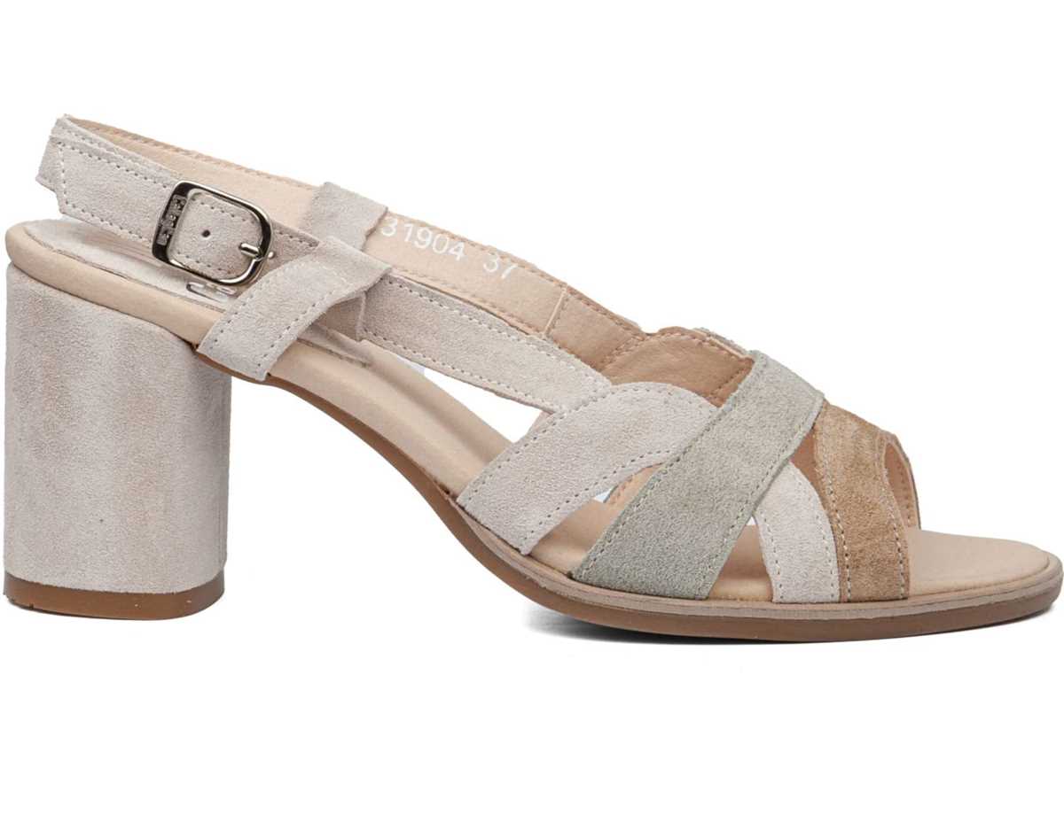 Callaghan 31904 Kanji Hakken Sandalen Dames Beige Groen Wit | WKZ1816WL