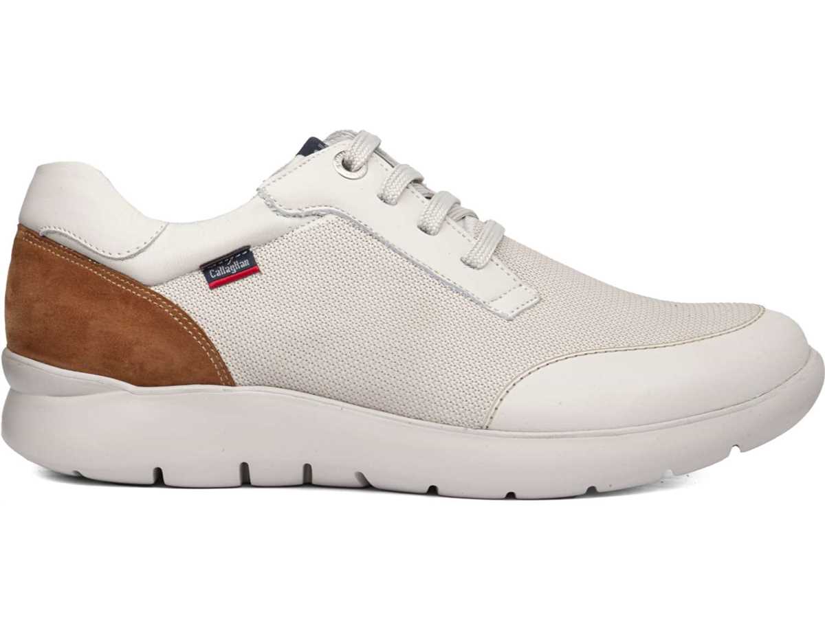 Callaghan 51308 Nuvole Sneakers Heren Wit Bruin | NPC6698NM