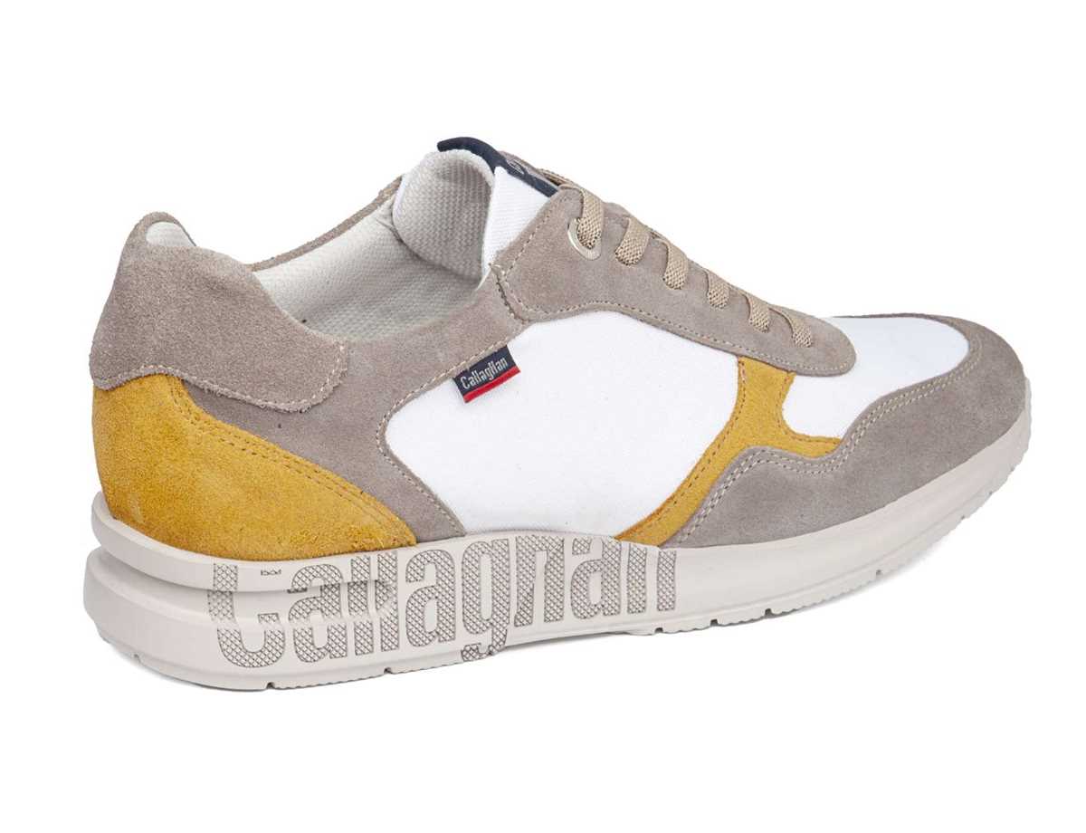 Callaghan 91324 Goliat S.I.Lase Sneakers Heren Grijs Wit Geel | FSK7792AE